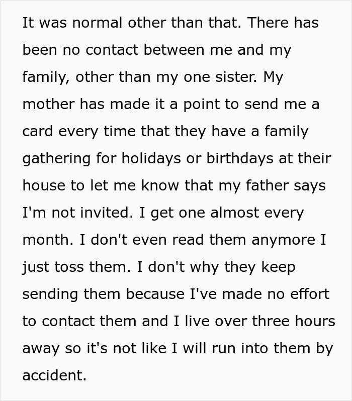 Old-School Parents Skip Daughter's Wedding Over Silly Tradition, She Bans Them From Seeing Her Child Old-School Parents Skip Daughter's Wedding Over Silly Tradition, She Bans Them From Seeing Her Child