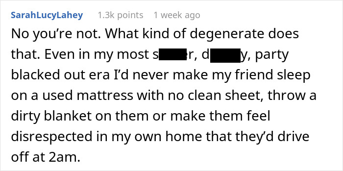 Text about visiting a boyfriend's untidy bed, raising issues of respect and cleanliness in relationships. Text about visiting a boyfriend's untidy bed, raising issues of respect and cleanliness in relationships.