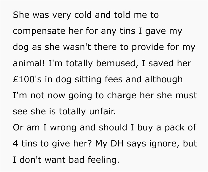 Woman Saves Friend Hundreds Of Dollars In Dog Sitting, Gets Handed A Bill In Return Woman Saves Friend Hundreds Of Dollars In Dog Sitting, Gets Handed A Bill In Return