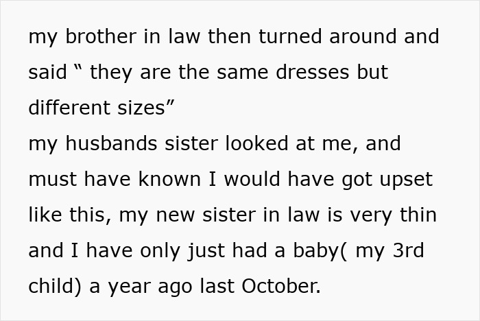 Man Remains Quiet When Bro Comments On His Wife's Dress Size, Faces Her Anger Later On Man Remains Quiet When Bro Comments On His Wife's Dress Size, Faces Her Anger Later On