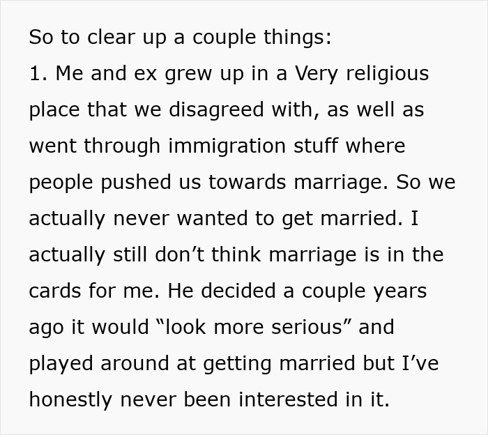 Text about a woman's past relationship challenges and views on marriage. Text about a woman's past relationship challenges and views on marriage.