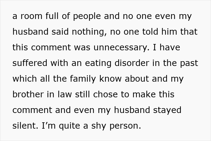 Man Remains Quiet When Bro Comments On His Wife's Dress Size, Faces Her Anger Later On Man Remains Quiet When Bro Comments On His Wife's Dress Size, Faces Her Anger Later On