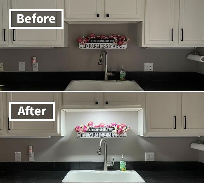 Brighten Up Your Kitchen Without The Hassle With Under Cabinet Lights, A Non-Invasive And Easy-To-Install Solution That Illuminates Your Cooking Space Without Damaging Your Rental