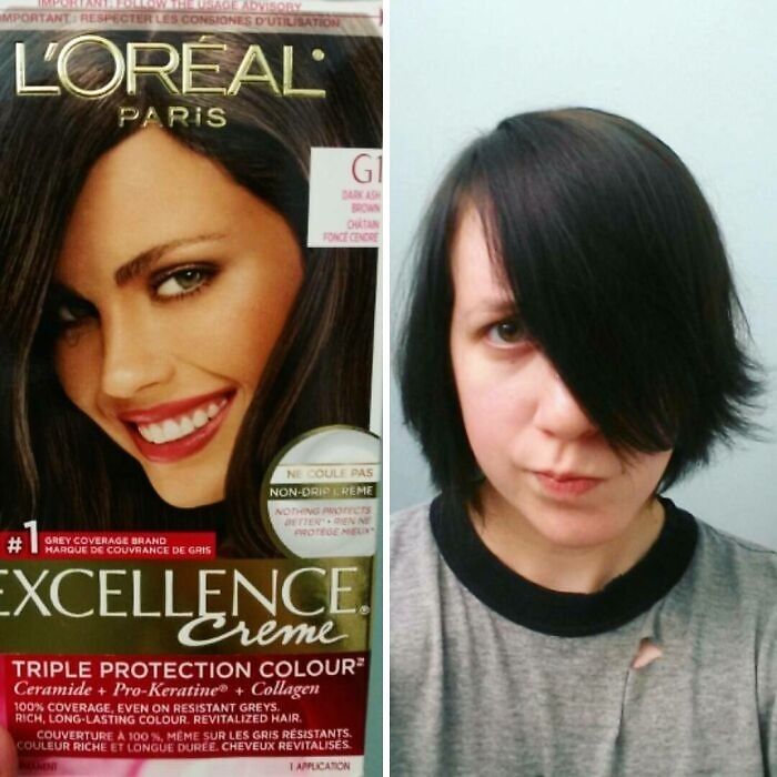 The Box Said "Warm Ashy Brown" I Got Severus Snape Black