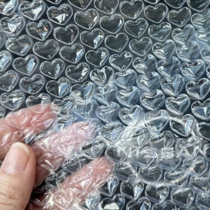 This Bubble Wrap Has Heart-Shaped Bubbles