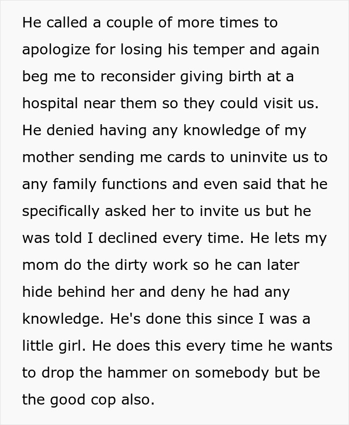 Old-School Parents Skip Daughter's Wedding Over Silly Tradition, She Bans Them From Seeing Her Child Old-School Parents Skip Daughter's Wedding Over Silly Tradition, She Bans Them From Seeing Her Child