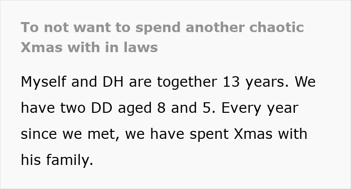 Woman Despises Idea Of Spending Another Xmas With Husband&rsquo;s Toxic Family, Hubby Says Stay Home