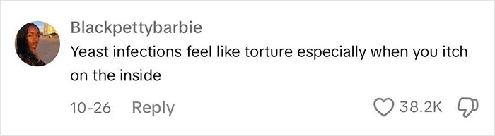 Woman Was At A Loss As To What Gave Her Chronic Yeast Infections Until She Took A Look At Her TP Woman Was At A Loss As To What Gave Her Chronic Yeast Infections Until She Took A Look At Her TP