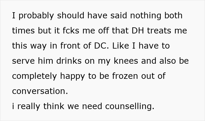 Wife’s Had It Up To Here With Childish Hubby Treating Her Like A Servant, Ruining Fam Celebrations Wife’s Had It Up To Here With Childish Hubby Treating Her Like A Servant, Ruining Fam Celebrations