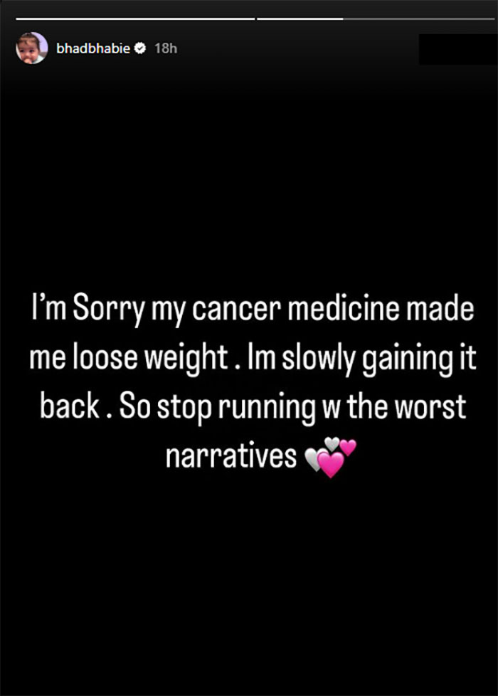 "Please Stop": Bhad Bhabie Denies Using Ozempic For Weight Loss, Revealing Cancer Diagnosis "Please Stop": Bhad Bhabie Denies Using Ozempic For Weight Loss, Revealing Cancer Diagnosis