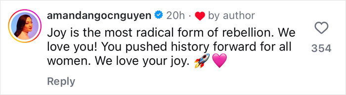 "I Will Not Apologize": 100th Woman In Space Refuses To "Bow To Small Men On The Internet" "I Will Not Apologize": 100th Woman In Space Refuses To "Bow To Small Men On The Internet"