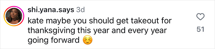 Comment reacting to a diabolical Thanksgiving turkey cooking method, suggesting takeout instead. Comment reacting to a diabolical Thanksgiving turkey cooking method, suggesting takeout instead.