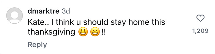 Social media comment criticizing unusual Thanksgiving cooking method. Social media comment criticizing unusual Thanksgiving cooking method.