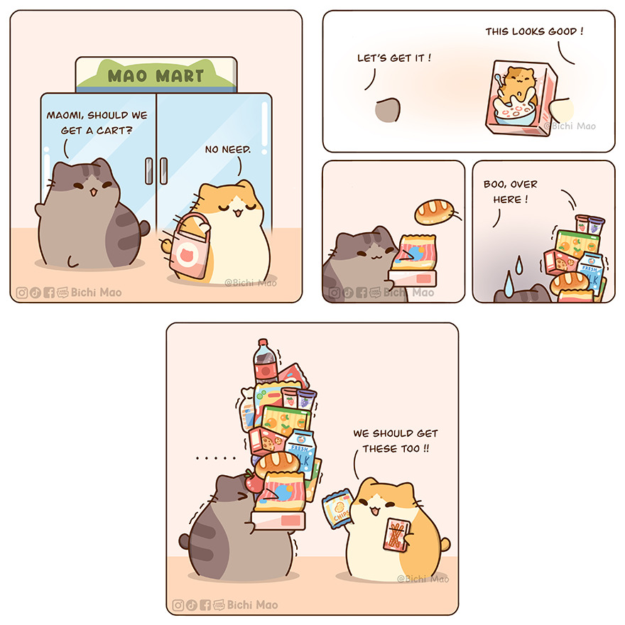 New Wholesome Comics By Olive Yong Showing The Sweet And Naughty Side Of Chubby Cats