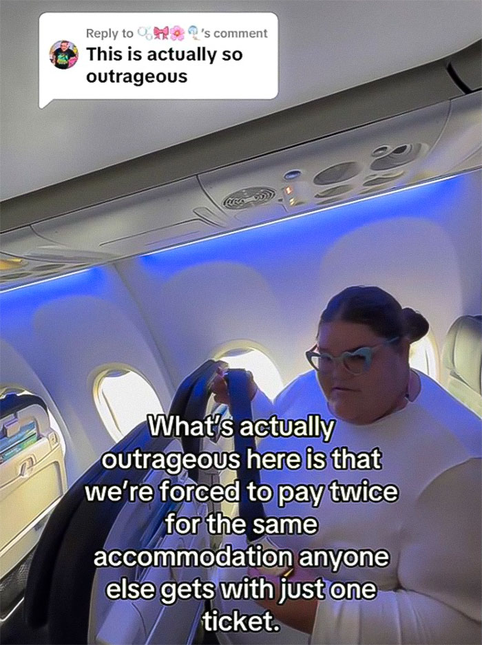 “Nothing In Life Is Free”: Plus-Size Traveler Slammed For Demanding Free Extra Plane Seats “Nothing In Life Is Free”: Plus-Size Traveler Slammed For Demanding Free Extra Plane Seats