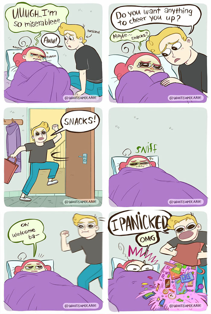 This Artist Creates Wholesome Comics About Cats And Dogs (New Pics)