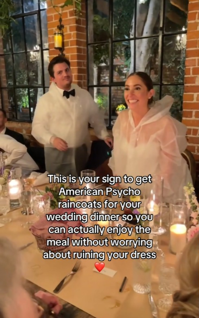 “I Am An Extreme Slob”: Bride Shares “Psycho” Hack To Save Her Wedding Dress From Getting Ruined “I Am An Extreme Slob”: Bride Shares “Psycho” Hack To Save Her Wedding Dress From Getting Ruined