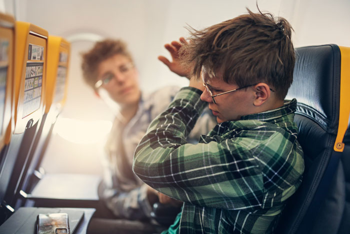 "Demonic": Passenger Viciously Attacks Nonverbal Deaf Man Mid-Flight Till Face Is "Bloody" "Demonic": Passenger Viciously Attacks Nonverbal Deaf Man Mid-Flight Till Face Is "Bloody"