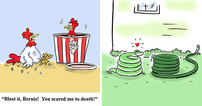 30 Playful One-Panel Comics By Jonathan Ray Hawkins To Add Humor To Your Day