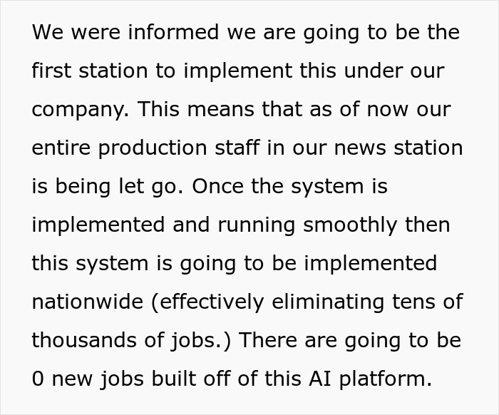 “Gone In One Swoop”: 20 People Lose Their Jobs To AI Overnight “Gone In One Swoop”: 20 People Lose Their Jobs To AI Overnight