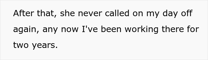 “I Know That It's Your Day Off, But”: Employee Teaches Boss To Never Bother Them On Days Off “I Know That It's Your Day Off, But”: Employee Teaches Boss To Never Bother Them On Days Off
