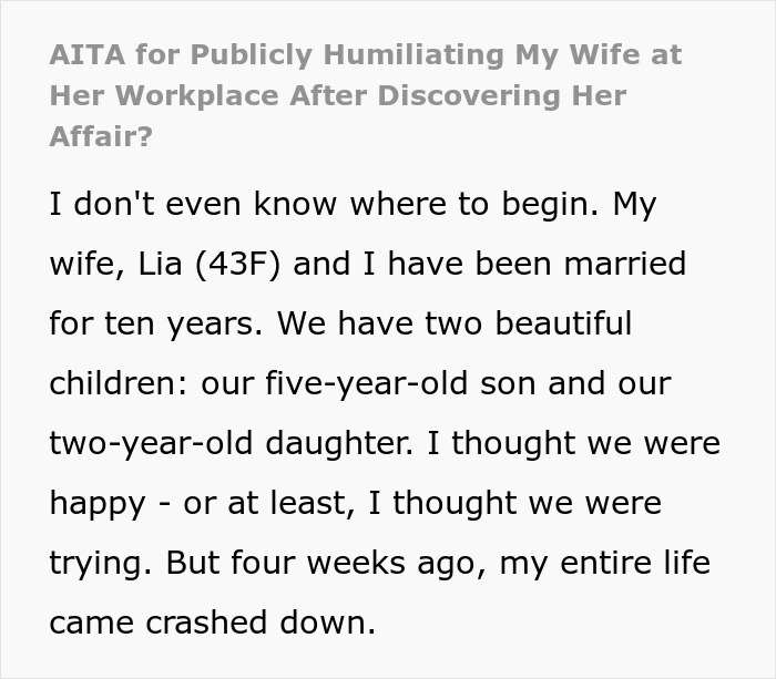 Man Humiliates Wife At Her Workplace After Discovering Her Disgusting 4-Year-Long Secret Man Humiliates Wife At Her Workplace After Discovering Her Disgusting 4-Year-Long Secret