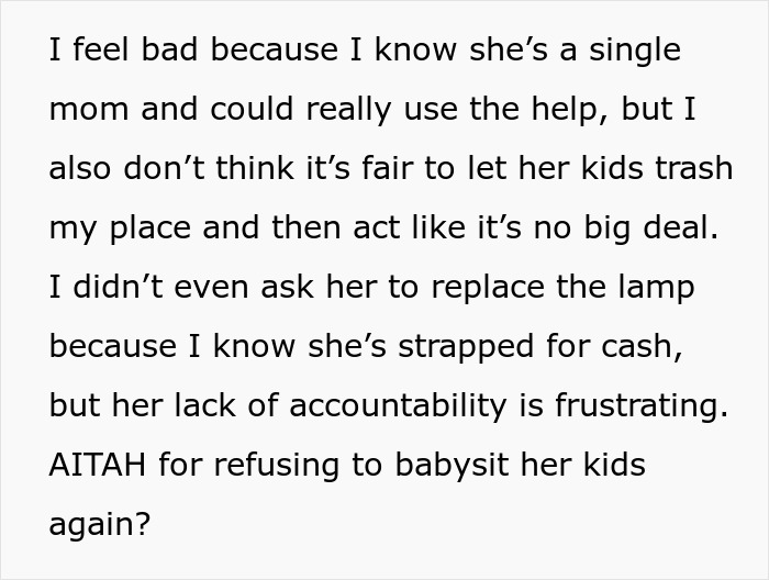 Kids Completely Wreck Aunt’s Apartment, Mom Gets Defensive When She Loses Her Free Babysitter Kids Completely Wreck Aunt’s Apartment, Mom Gets Defensive When She Loses Her Free Babysitter
