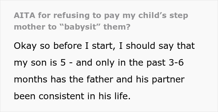 Stepmom Asks To Be Paid $100 A Night For When Fiancé's Son Is At Theirs, Gets A Reality Check Stepmom Asks To Be Paid $100 A Night For When Fiancé's Son Is At Theirs, Gets A Reality Check