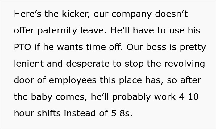 Man Furious At Childfree Coworker For Ruining His Paternity Leave, Gets A Reality Check Man Furious At Childfree Coworker For Ruining His Paternity Leave, Gets A Reality Check