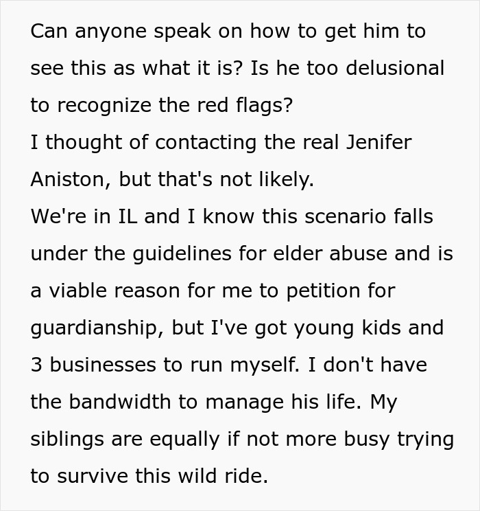 Text discussing deepfake scam and concerns about elder abuse and guardianship in Illinois. Text discussing deepfake scam and concerns about elder abuse and guardianship in Illinois.