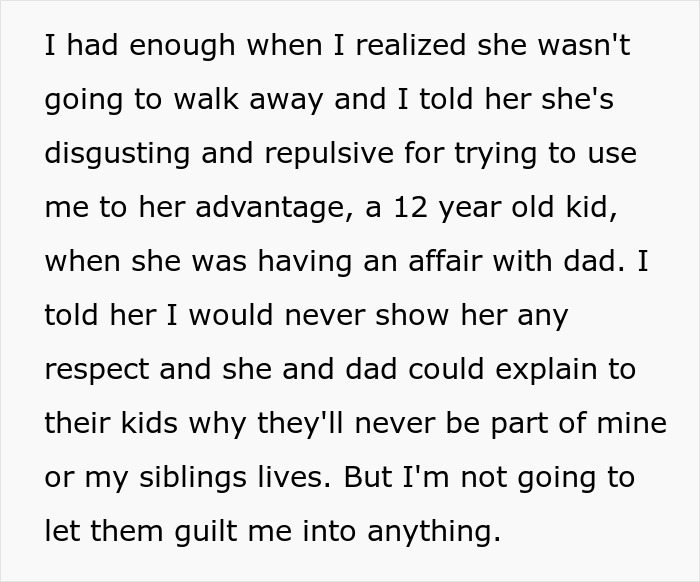 Teen Finally Explodes At Dad’s Mistress Turned Wife For Forcing Him To Join Her “Happy” Family Teen Finally Explodes At Dad’s Mistress Turned Wife For Forcing Him To Join Her “Happy” Family
