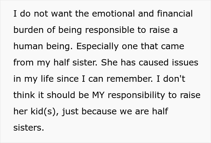 Woman Rejects Dying Parents’ Plea To Adopt Nephew: “Huge Relief That I Don't Have Kids” Woman Rejects Dying Parents’ Plea To Adopt Nephew: “Huge Relief That I Don't Have Kids”