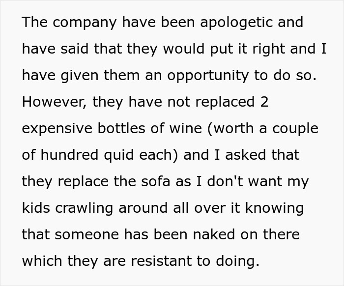 Contractors Drink Customer’s Expensive Wine And Have Party Fights In His Home While He’s Away Contractors Drink Customer’s Expensive Wine And Have Party Fights In His Home While He’s Away
