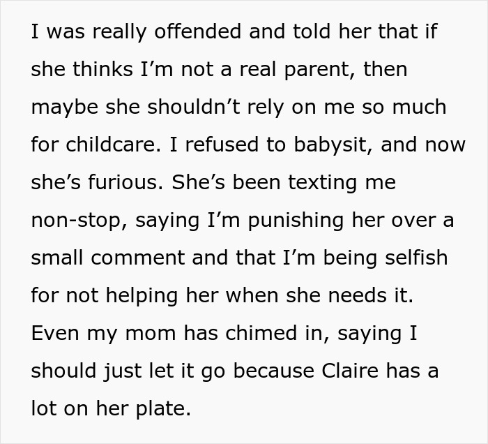 Widowed Dad Is Offended And Hurt By Sister’s Comment, Refuses To Babysit For Her Widowed Dad Is Offended And Hurt By Sister’s Comment, Refuses To Babysit For Her