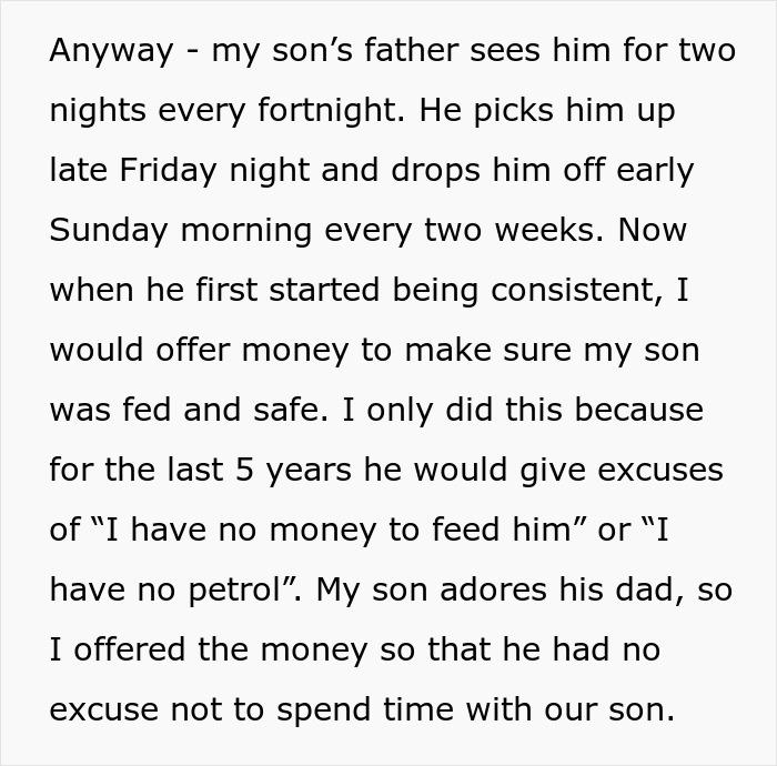 Stepmom Asks To Be Paid $100 A Night For When Fiancé's Son Is At Theirs, Gets A Reality Check Stepmom Asks To Be Paid $100 A Night For When Fiancé's Son Is At Theirs, Gets A Reality Check