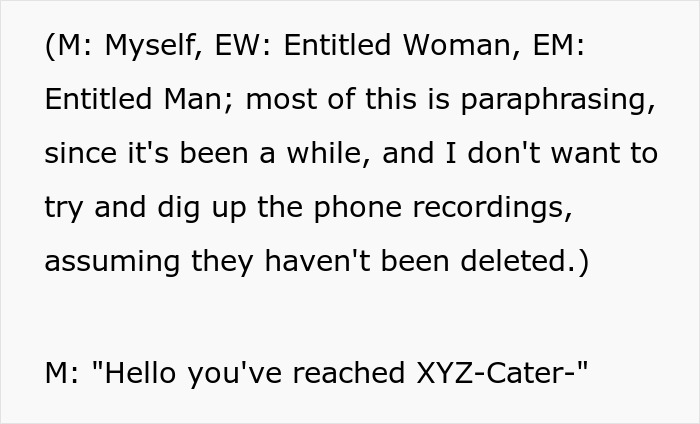 Entitled Couple’s Plan To Scam Catering Company Goes Horribly Wrong Entitled Couple’s Plan To Scam Catering Company Goes Horribly Wrong