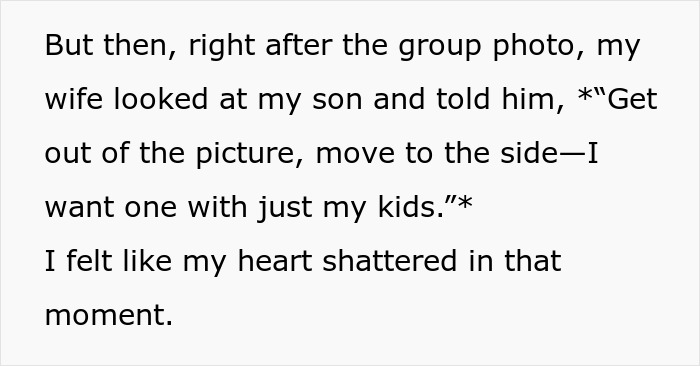 “My Heart Shattered”: Stepmom Tells 10-Year-Old To Get Out Of Family Picture, Enrages Dad “My Heart Shattered”: Stepmom Tells 10-Year-Old To Get Out Of Family Picture, Enrages Dad