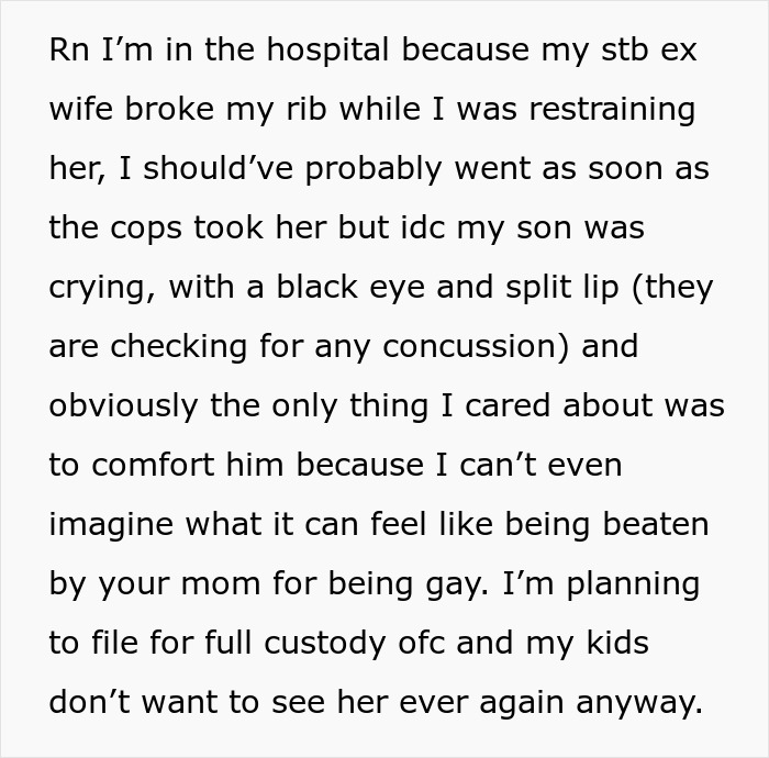 “I Want A Divorce ASAP”: Mom’s ‘Solution’ For Gay Son Stuns Husband, Violence Ensues “I Want A Divorce ASAP”: Mom’s ‘Solution’ For Gay Son Stuns Husband, Violence Ensues