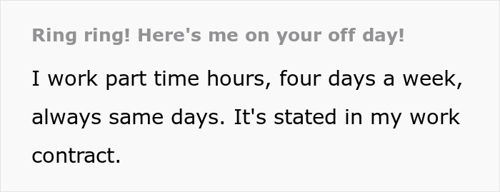 “I Know That It's Your Day Off, But”: Employee Teaches Boss To Never Bother Them On Days Off “I Know That It's Your Day Off, But”: Employee Teaches Boss To Never Bother Them On Days Off