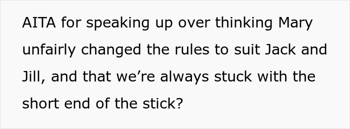Text discusses a couple's frustration over always ending up on an air mattress during family holidays. Text discusses a couple's frustration over always ending up on an air mattress during family holidays.