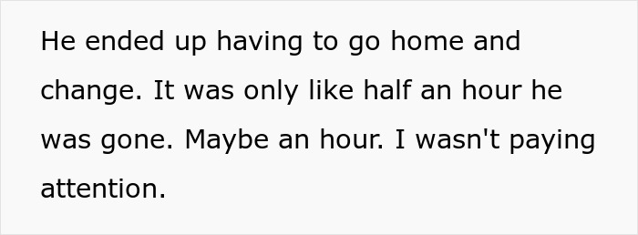 Text discussing a prank involving fart spray causing someone to go home and change. Text discussing a prank involving fart spray causing someone to go home and change.