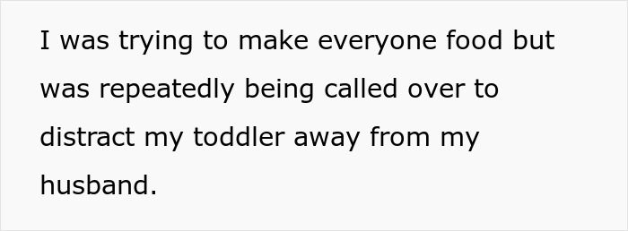 Text expressing frustration as pregnant wife juggles tasks, distracted by toddler and husband's needs. Text expressing frustration as pregnant wife juggles tasks, distracted by toddler and husband's needs.