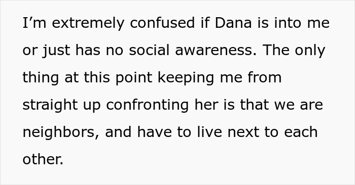 Text about a confusing neighbor relationship and its social complexities. Text about a confusing neighbor relationship and its social complexities.