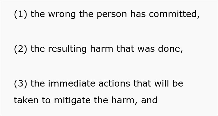 Text outlining wrongs, harm, and actions to address drama over dad supporting son's choice. Text outlining wrongs, harm, and actions to address drama over dad supporting son's choice.