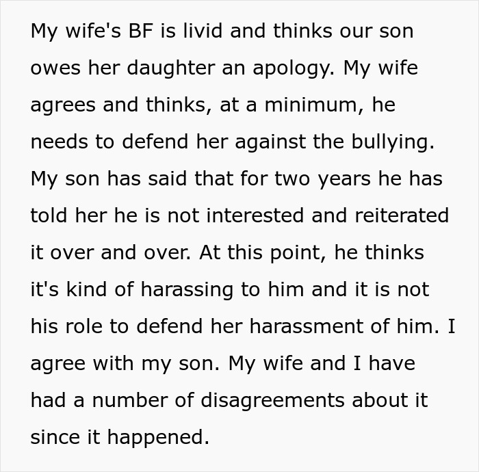 Text about family drama over son's disinterest in a family friend's daughter. Text about family drama over son's disinterest in a family friend's daughter.