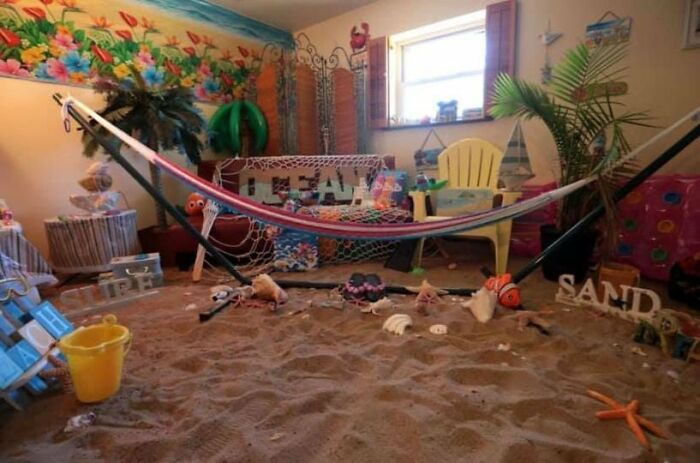 Indoor Beach. Oof