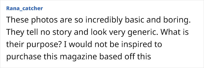 Vogue Mexico cover criticized; viewer finds photos basic and uninspiring. Vogue Mexico cover criticized; viewer finds photos basic and uninspiring.