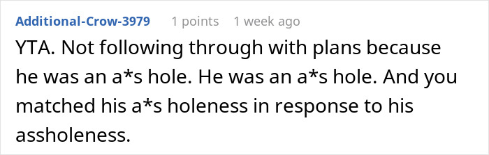 Comment discussing rudeness and relationship plans in response to a messy bed situation. Comment discussing rudeness and relationship plans in response to a messy bed situation.