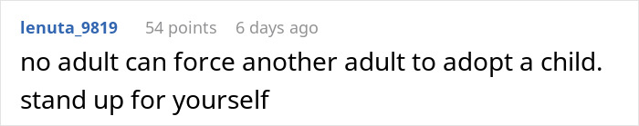Woman Rejects Dying Parents’ Plea To Adopt Nephew: “Huge Relief That I Don't Have Kids” Woman Rejects Dying Parents’ Plea To Adopt Nephew: “Huge Relief That I Don't Have Kids”