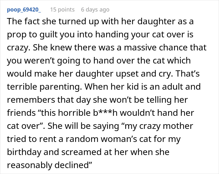 Mom Wants To Force Neighbor to Give Her Cat For Kid's B-Day Party Six Ways To Sunday, Drama Ensues Mom Wants To Force Neighbor to Give Her Cat For Kid's B-Day Party Six Ways To Sunday, Drama Ensues